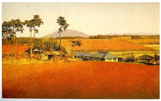 이호중 작, 소나무와 황토