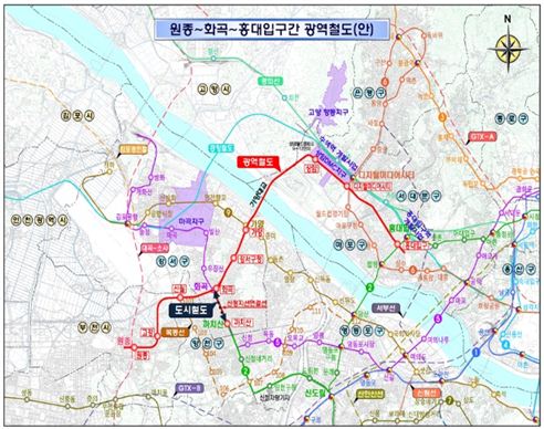 서울시-경기도, 부천~홍대입구 광역전철 공동추진