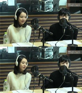 신혜선, 박유환. 사진=MBC FM4U '정오의 희망곡, 김신영입니다' 보이는 라디오 화면 캡처
