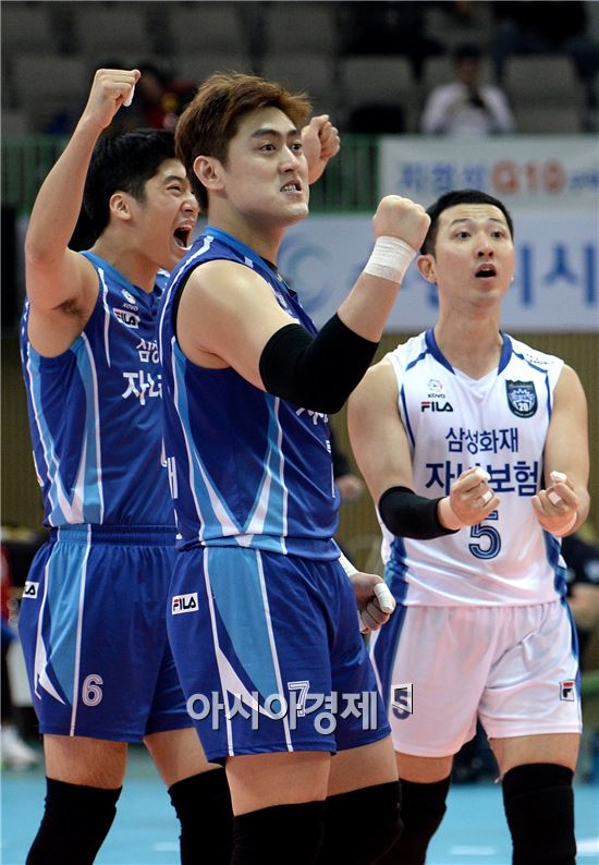 [포토]유광우, '서브 에이스 봤지!'