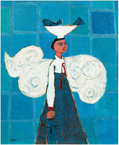 김환기, 귀로, oil on canvas, 100×80.3cm (40), 1950년대, 경매 추정가 18억~40억원