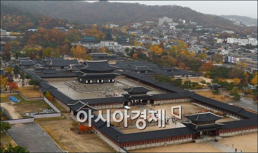 [포토]경복궁과 단풍