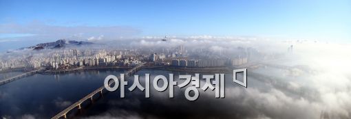 [포토]'안개 속 여의도'