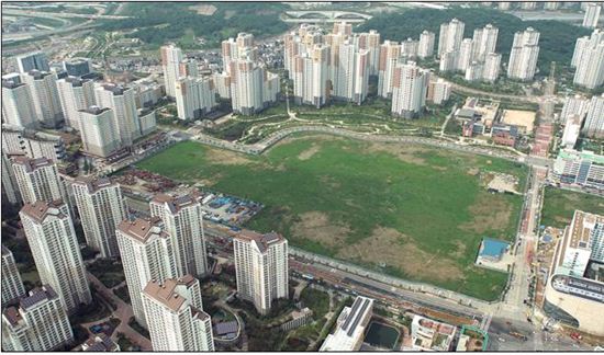 경기도 광교 신청사부지 1.4km펜스 철거된다