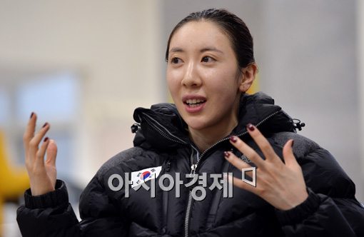 펜싱 여자 에페 국가대표 신아람[계룡=김현민 기자]