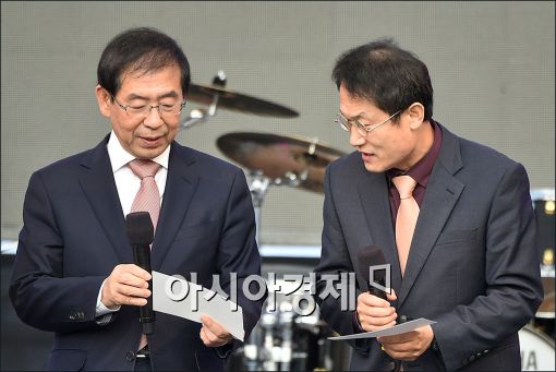 [포토]박원순 시장, 혁신교육 박람회 참석