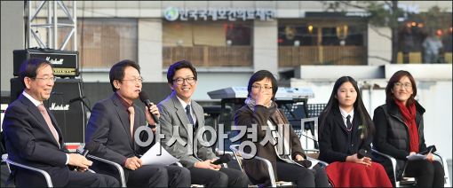 [포토]박원순·조희연 '혁신교육을 위한 토크쇼'