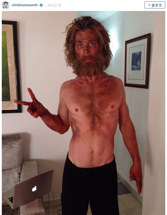 크리스 햄스워스, 탄탄한 근육질의 '토르'는 어디로? '입금의 위엄'