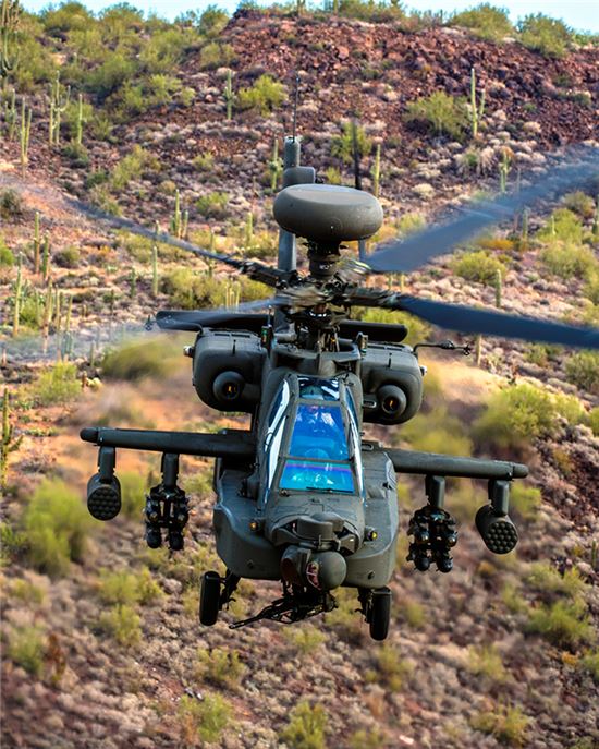 AH-64 D 아파치헬기 모습<자료사진=보잉사>