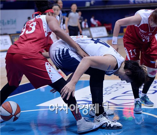 [포토]하은주, '야속한 공은 어디로'