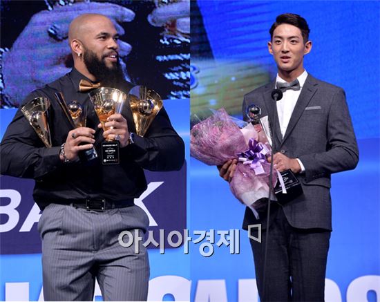 2015 KBO리그 시상식 ‘MVP 테임즈-신인왕 구자욱’(종합)
