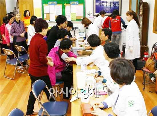 전남대학교병원(병원장 윤택림)이 최근 여성 지적장애인 생활시설 ‘소화누리’에서 의료봉사를 펼쳤다.
