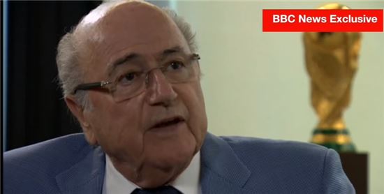제프 블라터. 사진=BBC NEWS 유튜브 영상 캡처