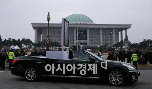 [포토]마지막 국회 등원 마친 故 김영삼 전 대통령