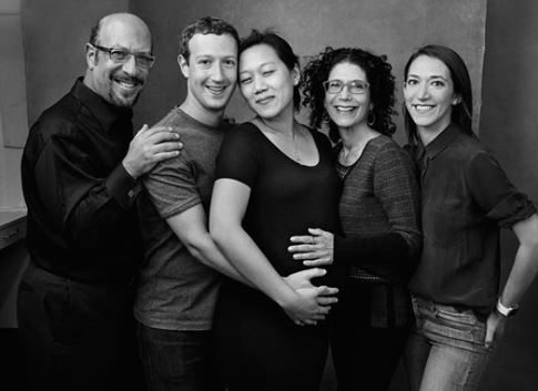 마크 저커버그(왼쪽 두번째) 페이스북 CEO와 그의 아내 프리실라 챈(가운데) (출처 : 마크 저커버그 페이스북)