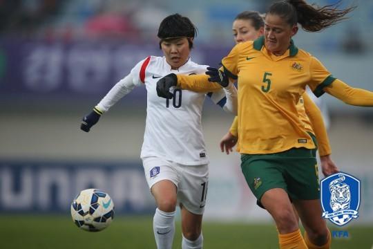 여자축구대표팀, 올해 마지막 A매치에서 호주에 0-1 패배