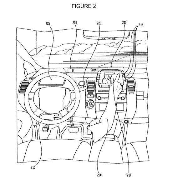 구글이 취득한 무인자동차 관련 특허. 컴퓨터가 인공지능으로 결정을 내리고 보행자에게 내용을 알려준다.(사진 = 미국 특허청)