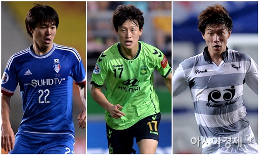 프로축구 신인왕, 태극마크 3명 중 하나