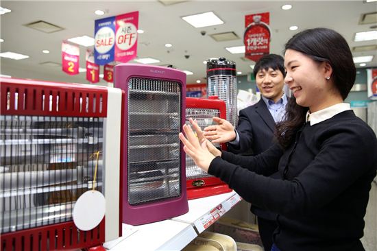 추워진 겨울날씨에 난방제품 매출 급증…전주 대비 160% 증가