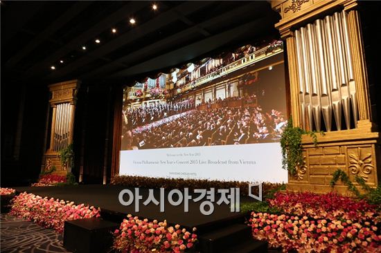 서울 웨스틴조선호텔, 빈필하모닉 신년음악회 중계