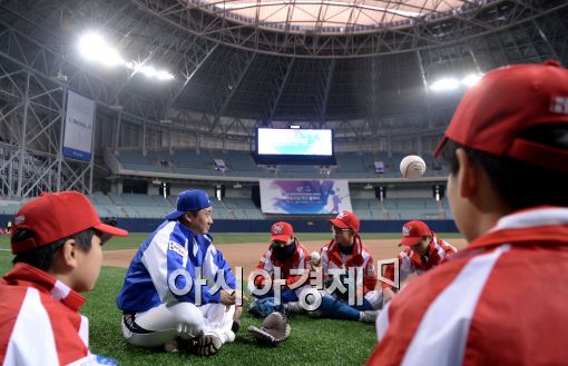 [포토]김태군, '프로선수가 들려주는 생생한 이야기'