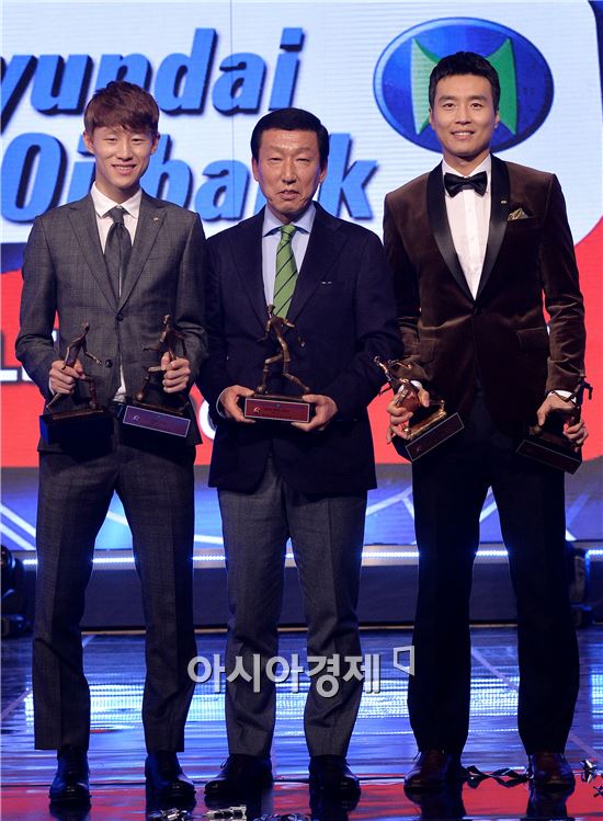 [포토]이재성-최강희 감독-이동국, '전북 현대 잔칫날'