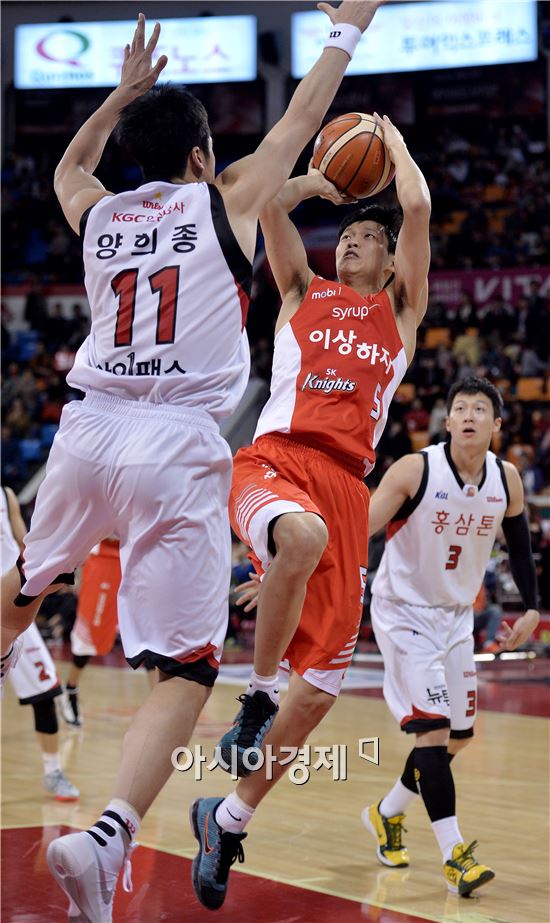 [포토]김선형, '페이드어웨이 점프슛'