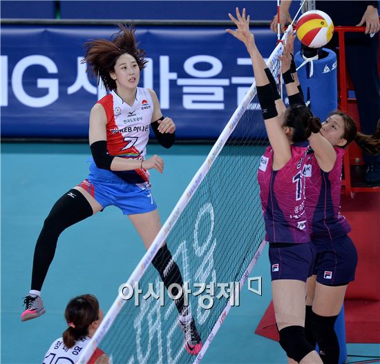 [포토]고예림, '블로킹 뚫었어'