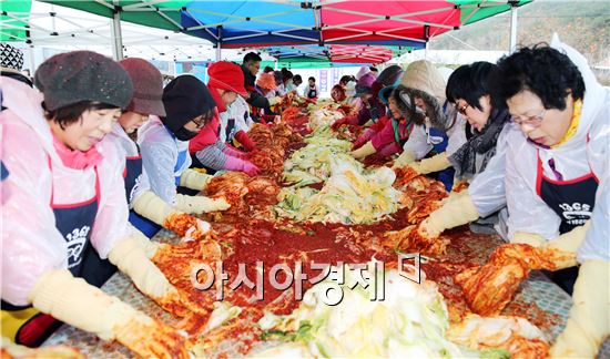장흥군, ‘S-사랑나눔 김장봉사 대축제’펼쳐