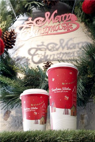 탐앤탐스, 크리스마스 스페셜 테이크아웃 컵 출시