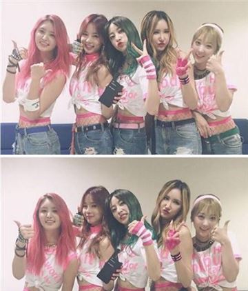 '인기가요 1위' EXID, 기념 인증샷 공개 '핑크 포인트 그녀들' 