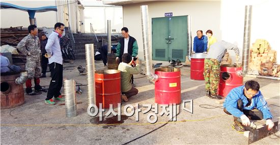 순창군,에너지 절감형 화덕만들어 추위 녹여