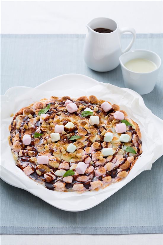 「오늘의 레시피」지구 두 바퀴용 디저트 피자