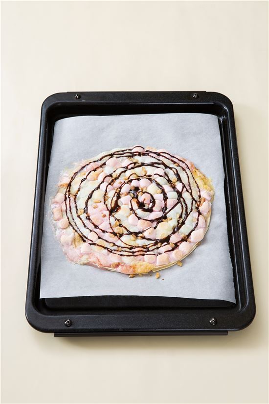 「오늘의 레시피」지구 두 바퀴용 디저트 피자