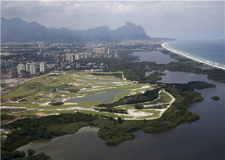 내년 8월 브라질 리우데자네이루올림픽이 열릴 골프코스 전경