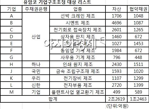 유암코 “기업 추가부실 차단” 12곳 실사