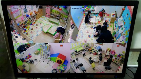 구리시 관내 어린이집에 설치된 CCTV