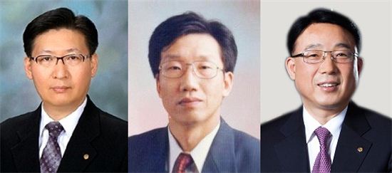 ▲왼쪽부터 문석 한화호텔앤드리조트 리조트부문 대표이사, 김태호 FC부문 대표이사, 김영철 호텔부문 대표이사