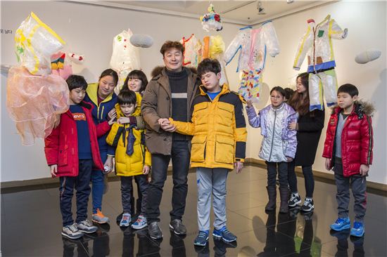 하티스트, 시각장애아동과 함께한 작품 전시 개최