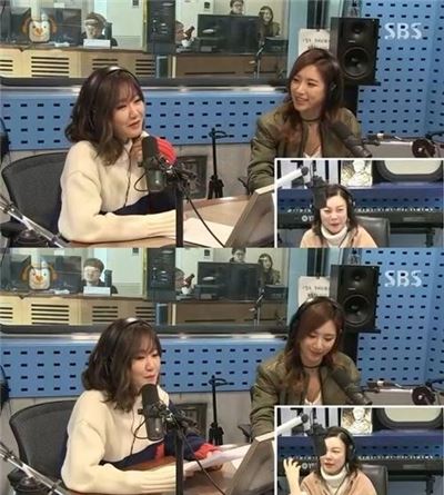 예정화(오른쪽)와 예지(왼쪽). 사진=SBS 파워FM ‘최화정의 파워타임’ 캡처