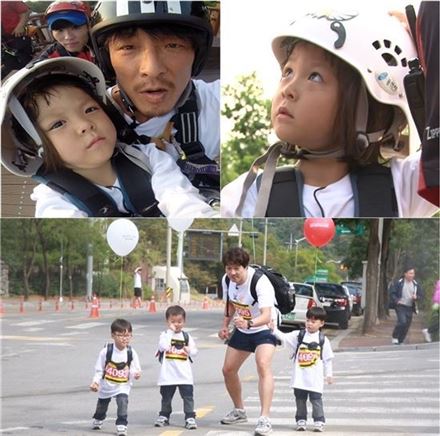 슈퍼맨이 돌아왔다 추부녀 삼둥이. 사진=KBS2 제공