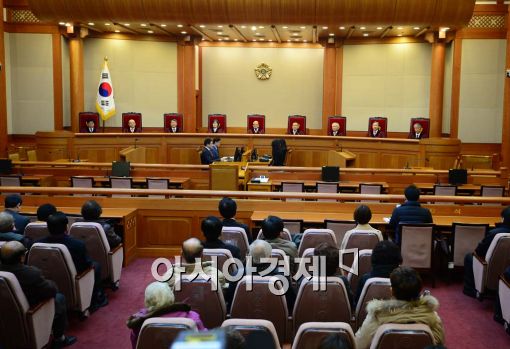 [포토]헌재, "한일청구권협정, 위헌심판 대상 아니다" 