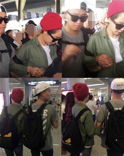 송지효·개리, 공항에서 꼭 잡은 두 손 ‘자연스러운 스킨십 눈길’