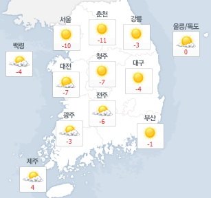 오늘날씨. 사진=기상청 홈페이지 캡처