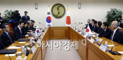 [포토]한일 외교장관회담 시작 