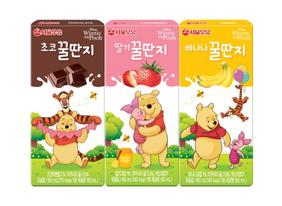 서울우유, 천연 꿀로 달콤한 저지방 가공유 ‘꿀딴지’ 3종 출시