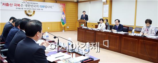 이주영 국회의원 등 해남방문, 획기적 출산정책“감동” 