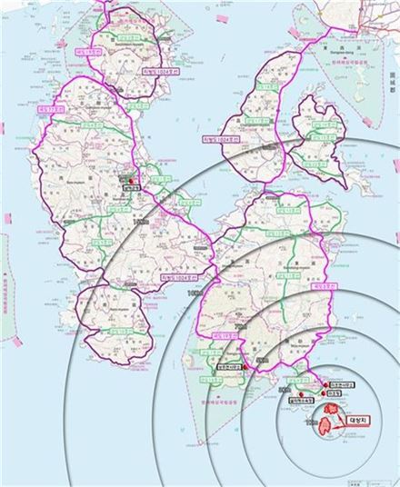 남해 다이어트보물섬 위치도(제공: 국토교통부)
