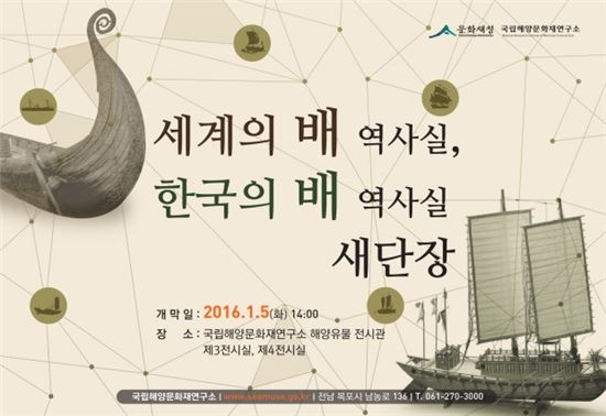 해양문화재연구소, '세계·한국의 배 역사실' 새단장