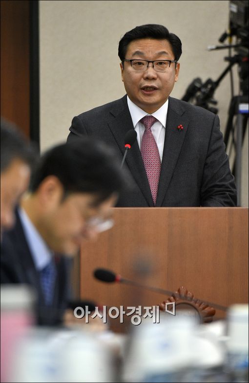 [포토]발언하는 주형환 장관 후보자